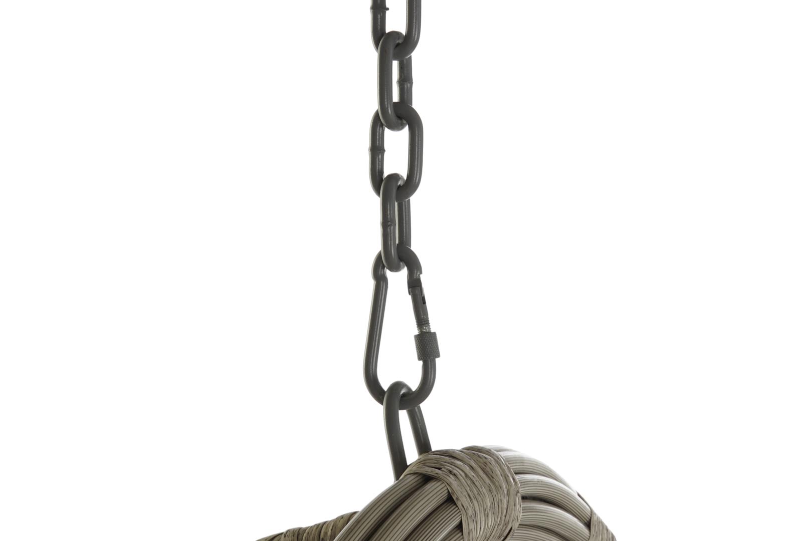 Dekodonia Sillón Ratán Sintético Teón Gris Colgante