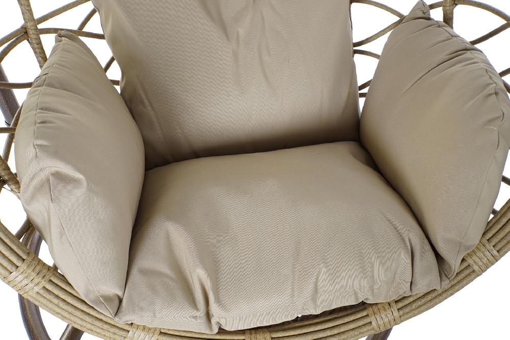 Dekodonia Sillón Ratán Sintético Teón Marrón Colgante