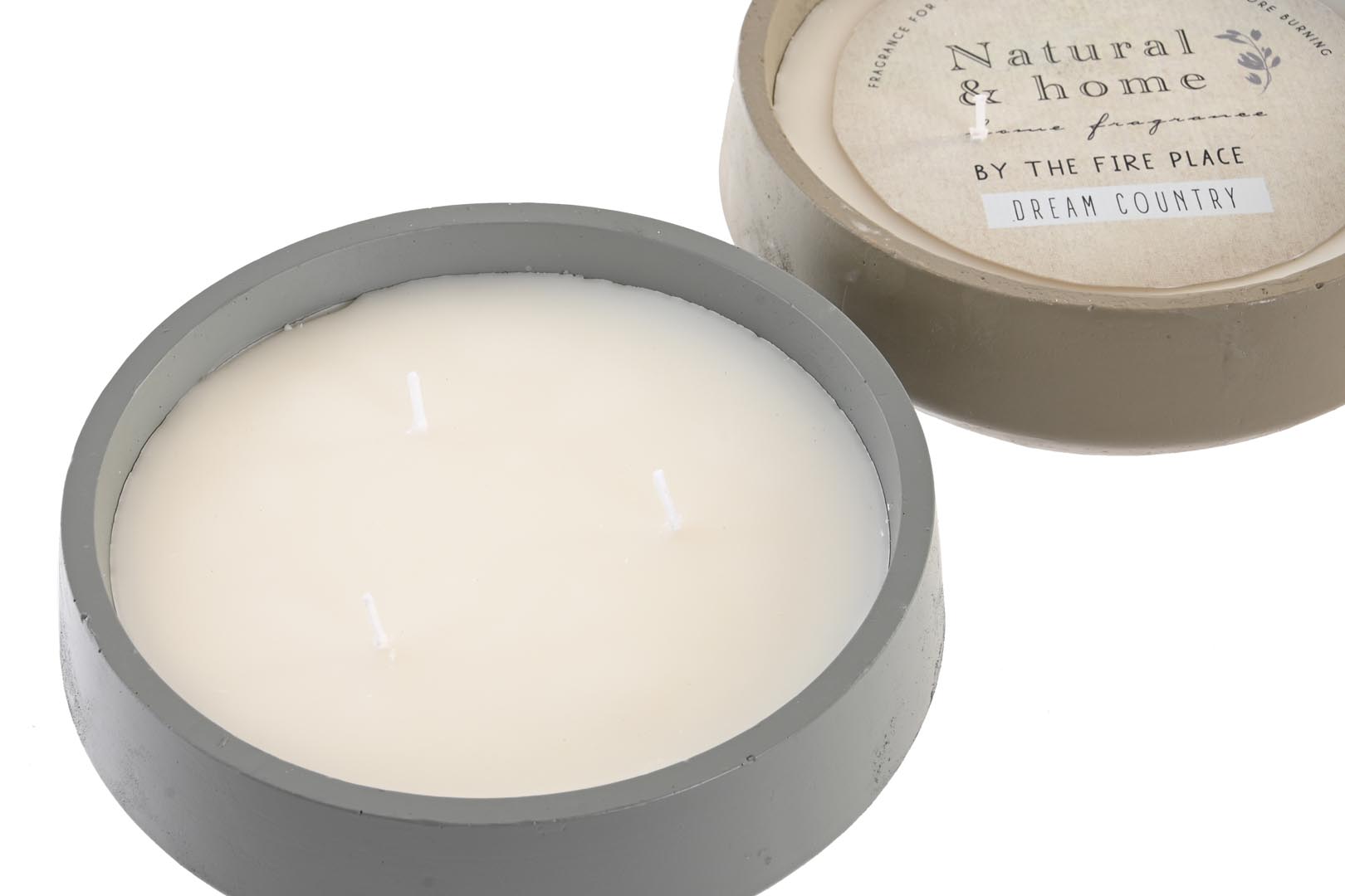 Dekodonia Vela Cemento 20x20x8 360 Gr Citronela 2 Surt