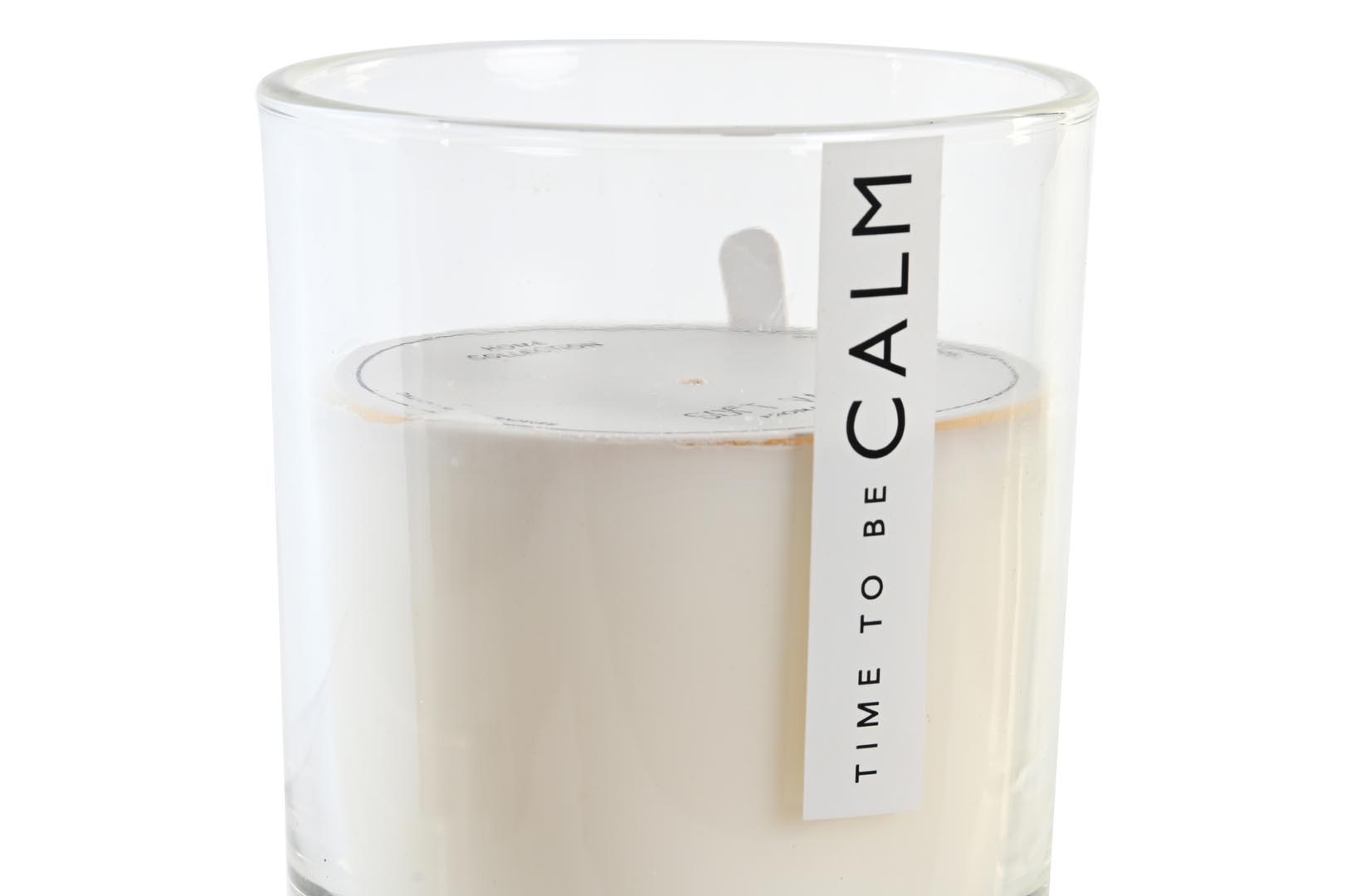 Dekodonia VELA CERA PERFUME 9X9X10 200 GR CALM BLANCO