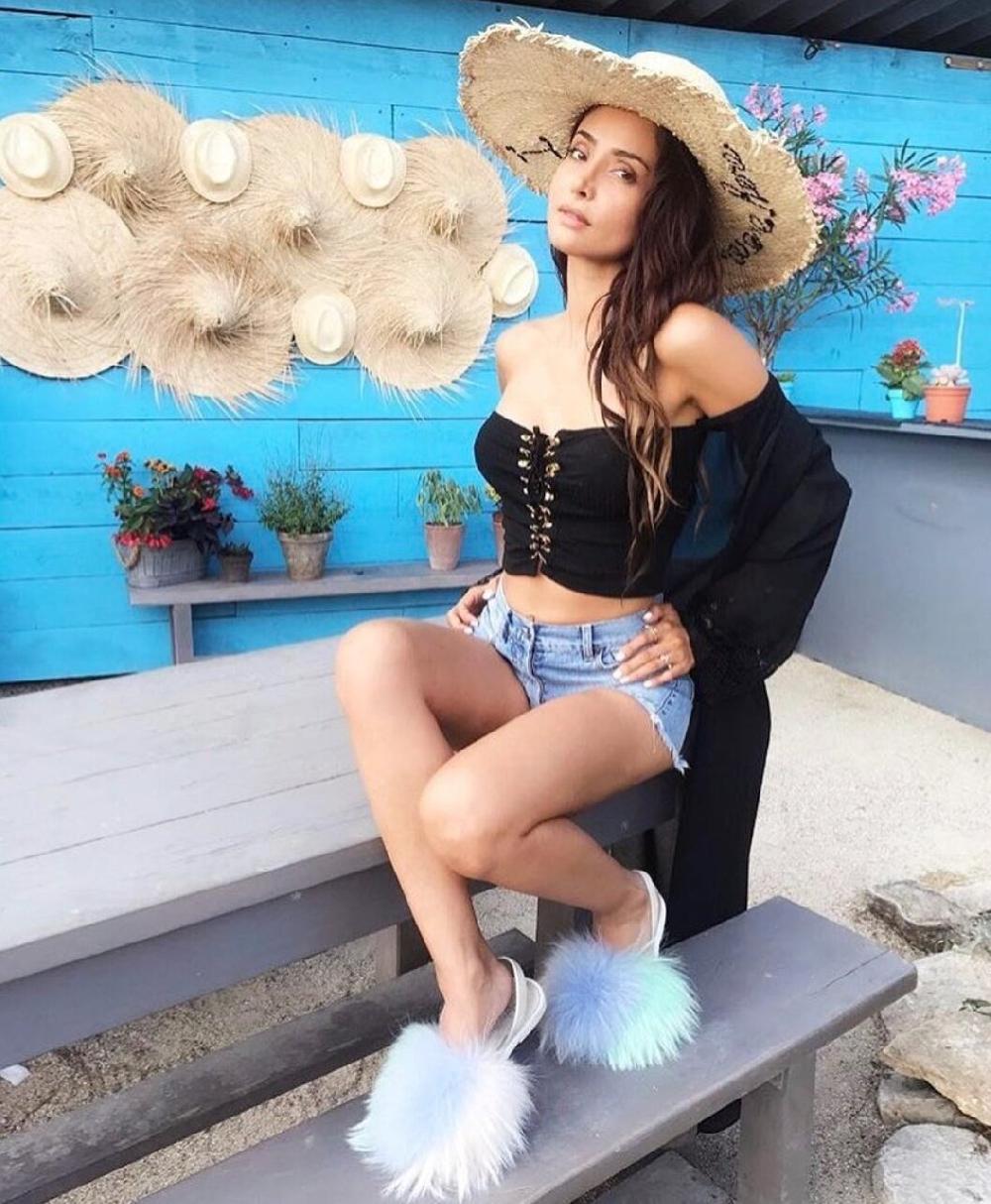 Del rio london Classic Finn raccoon flats ivory/sky/sage - suede slingback