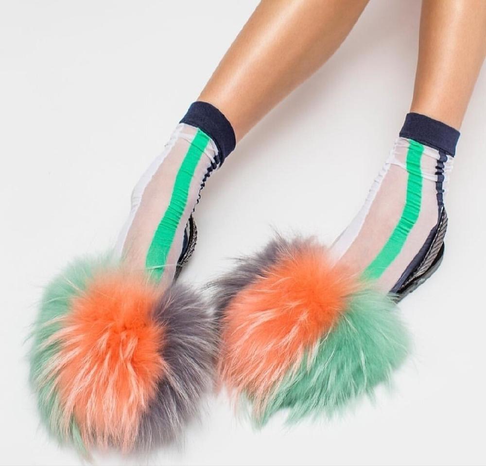 Del Rio London Classic Finn Raccoon Flats Taupe/peach/sage - Python Slingback