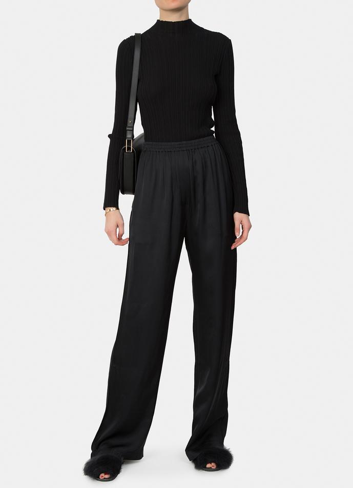 Del Rio London Classic Mink Flats Black - Python Slingback