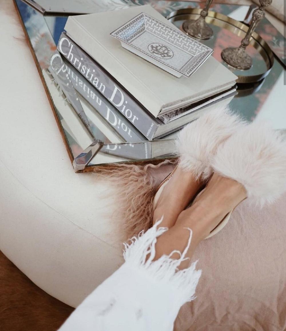 Del Rio London Classic Tuscan Lamb Flats Pink - Suede Slingback