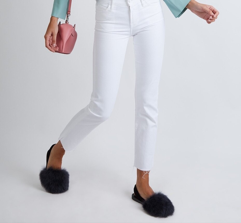 Del Rio London Classic Tuscan Lamb Flats Slate - Suede Slingback