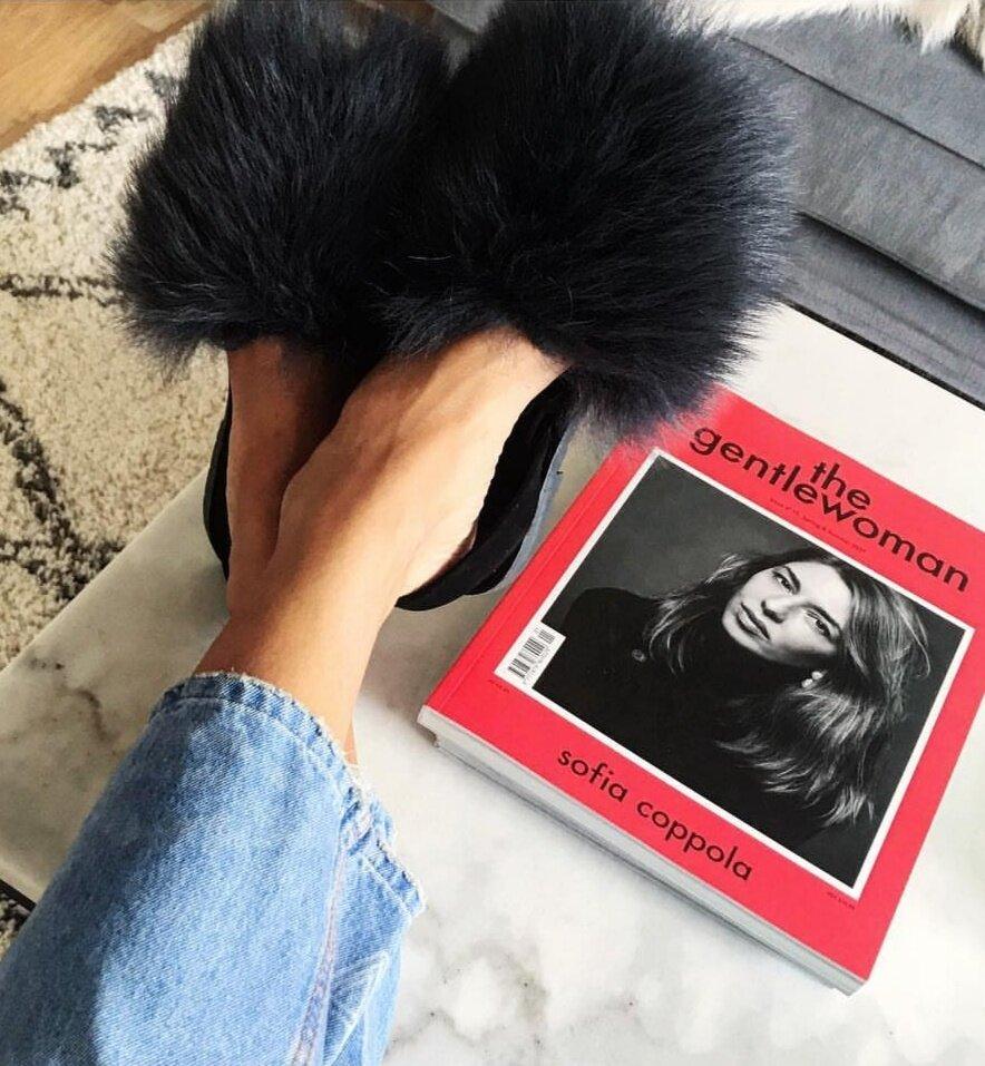 Del rio london Classic Tuscan lamb flats slate - suede slingback