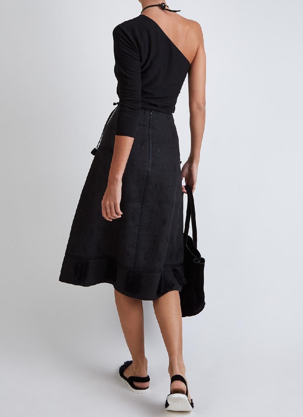 Del Rio London Classic Metallic Bouclé Flats Black