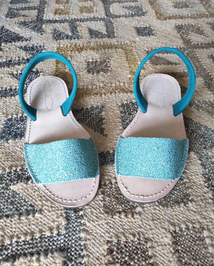 Del rio london Ibiza sandals azure