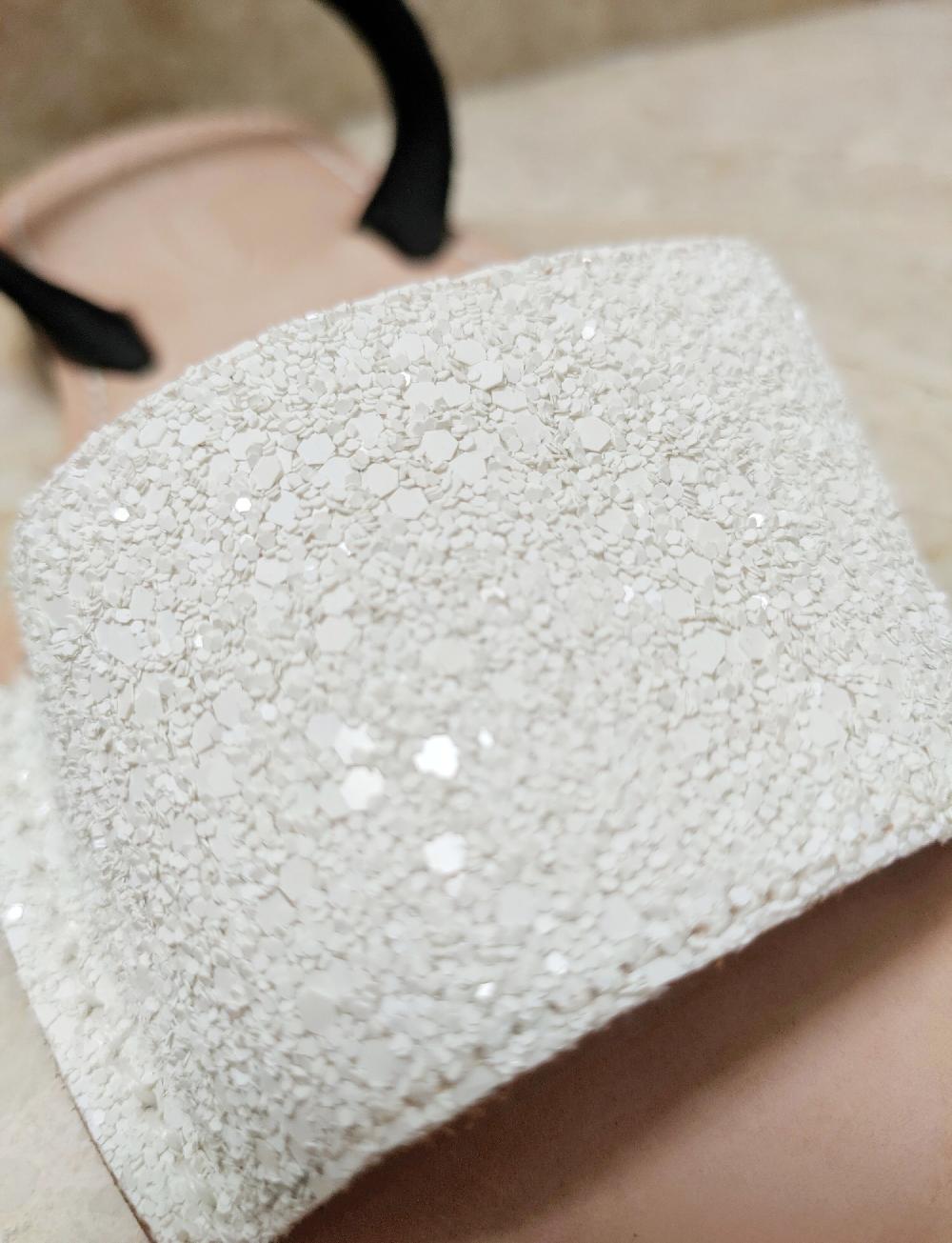 Del Rio London Ibiza Sandals White - Black Slingback