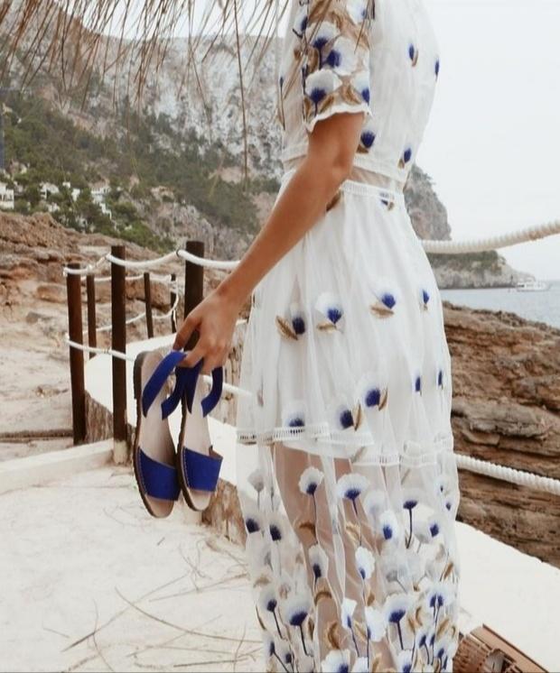 Del rio london Suede sandals electric blue