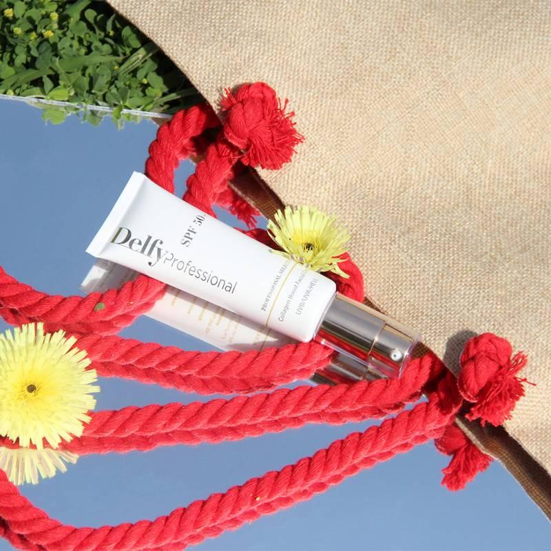 Delfy PACK SPF50+ + BOLSO ROJO