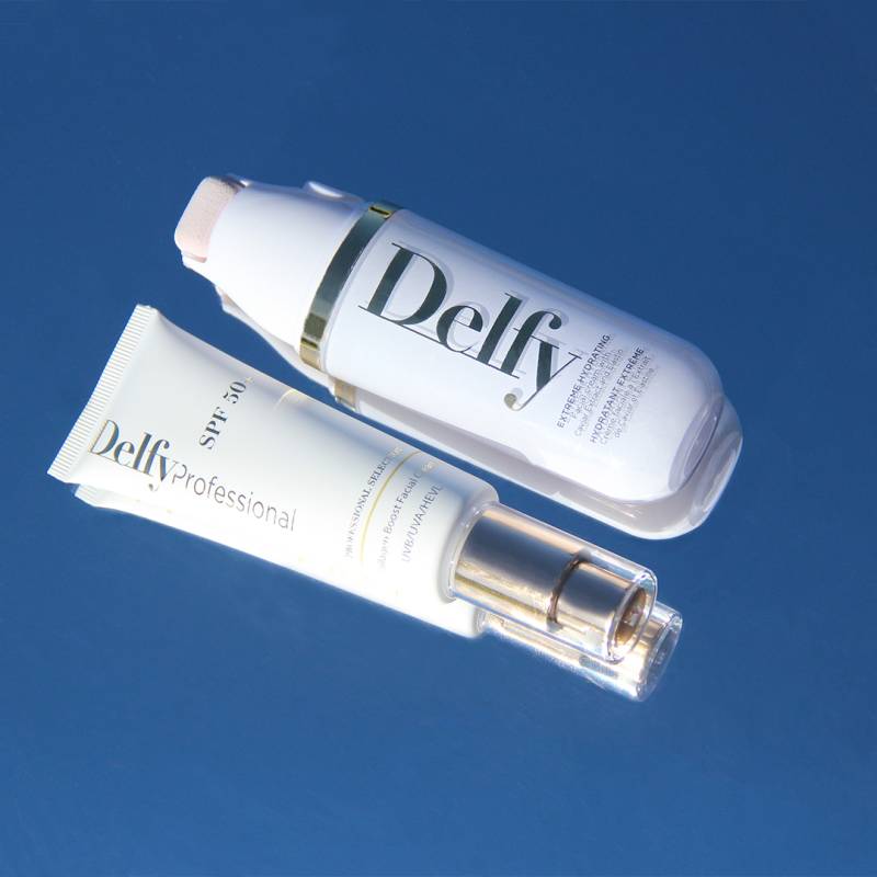 Delfy PACK SPF50+ + Crema Facial Hidratación Extrema