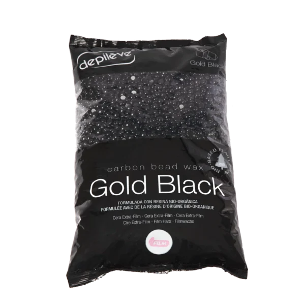 Depilève Gold black carbon bead film wax