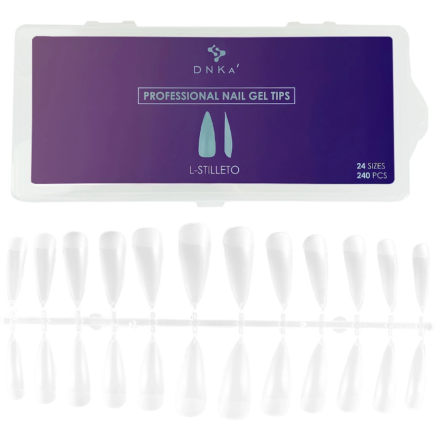 Dessata Professional Nail Gel Tips DNKa’ L-Stilleto 240 pcs
