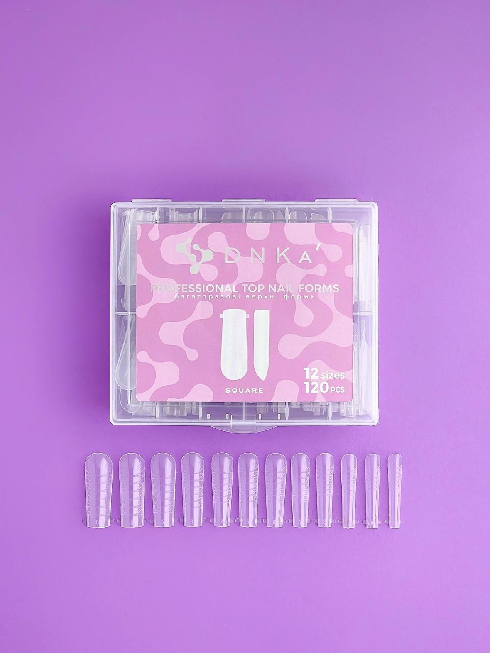 Dessata Professional Top Nail Forms DNKa’ Square 120 Pcs