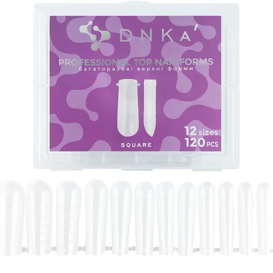 Dessata Professional Top Nail Forms DNKa’ Square 120 pcs