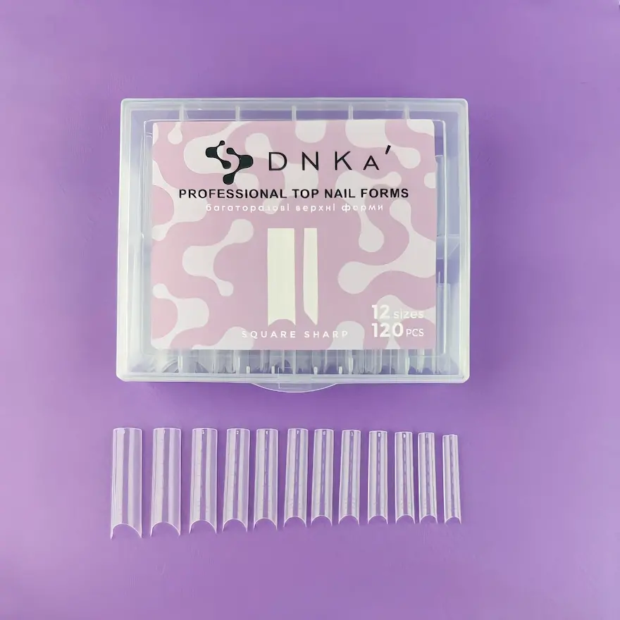 Dessata Professional Top Nail Forms DNKa’ Square Sharp 120 pcs