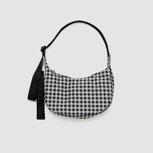 Dlirioshop Bolso Media Luna Cuadros Blanco Y Negro