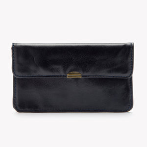 Dlirioshop Cartera de Piel Azul Dark