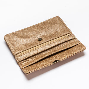Dlirioshop Cartera De Piel Cava Purpurina