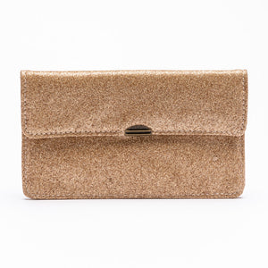Dlirioshop Cartera de Piel Cava Purpurina