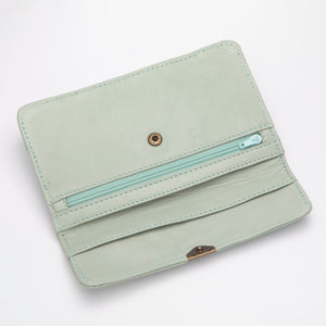 Dlirioshop Cartera De Piel Verde Chicle