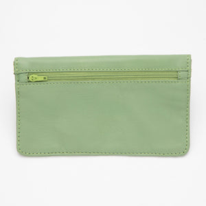 Dlirioshop Cartera De Piel Verde Terraza