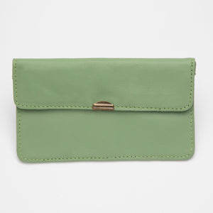 Dlirioshop Cartera de Piel Verde Terraza