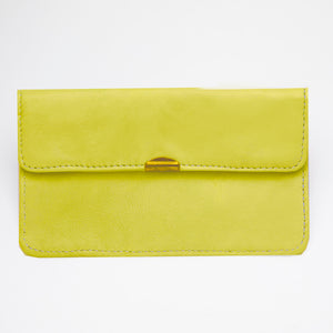 Dlirioshop Carterita de Piel Amarilla