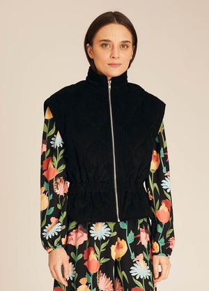 Dlirioshop Chaleco Acolchado Negro