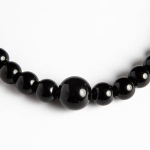 Dlirioshop Collar Bolas Negro Onix