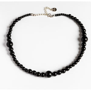 Dlirioshop Collar Bolas Negro Onix