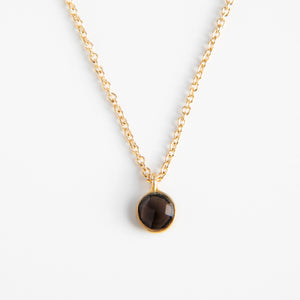 Dlirioshop Collar con Piedra Onix negro