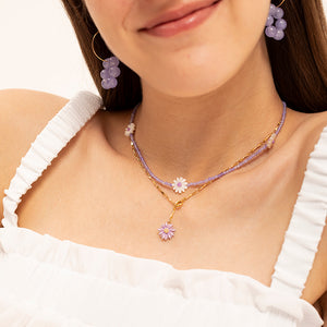 Dlirioshop Collar Flora Malva