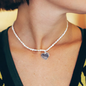 Dlirioshop Collar Perle Heart