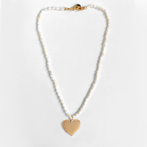 Dlirioshop Collar Perle Heart