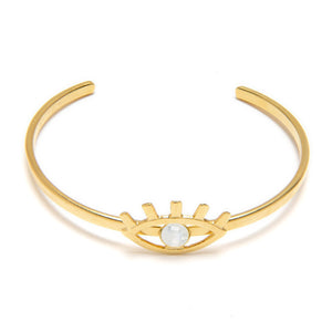 Dlirioshop Pulsera Eye Con Piedra Luna