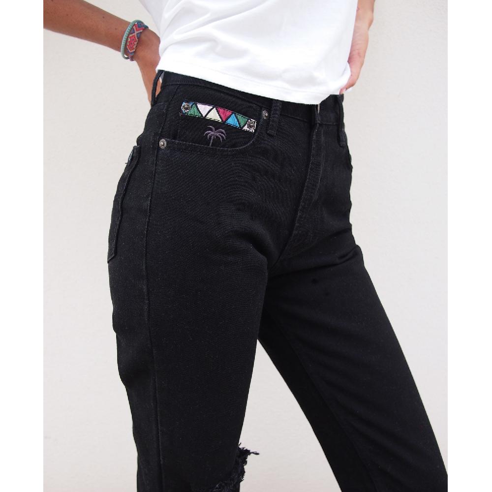 Dolfie JEANS WOMAN ROSE - JEANS BLACK RETRO