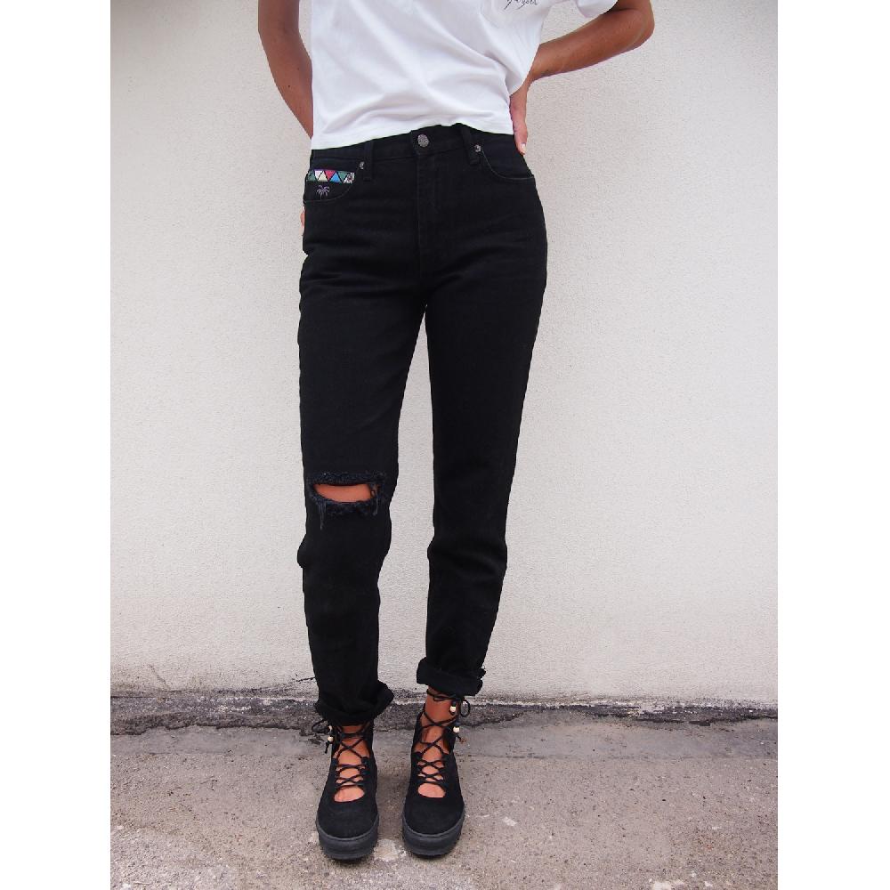 Dolfie JEANS WOMAN ROSE - JEANS BLACK RETRO