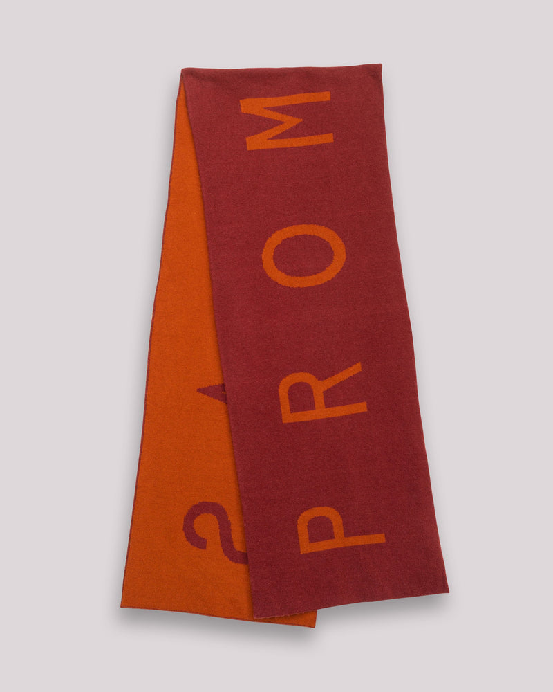 Dolores Promesas Bufanda Maxi Estela Rojo Y Naranja