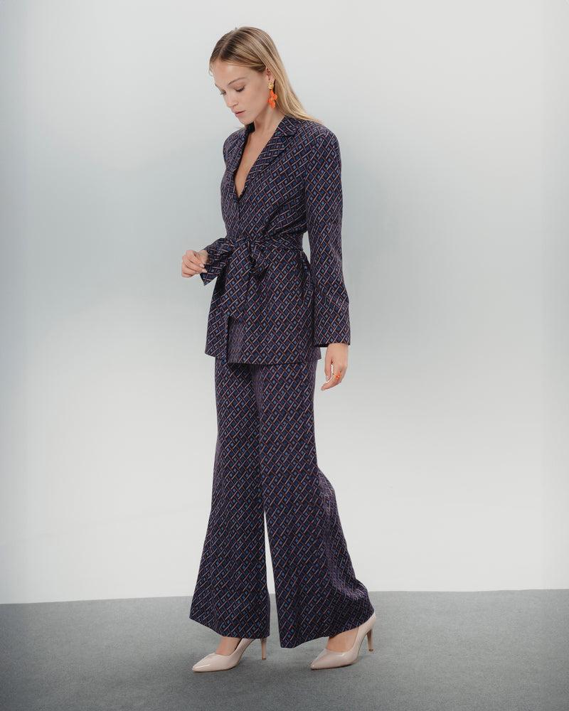 Dolores promesas Blazer estampada Elena azul