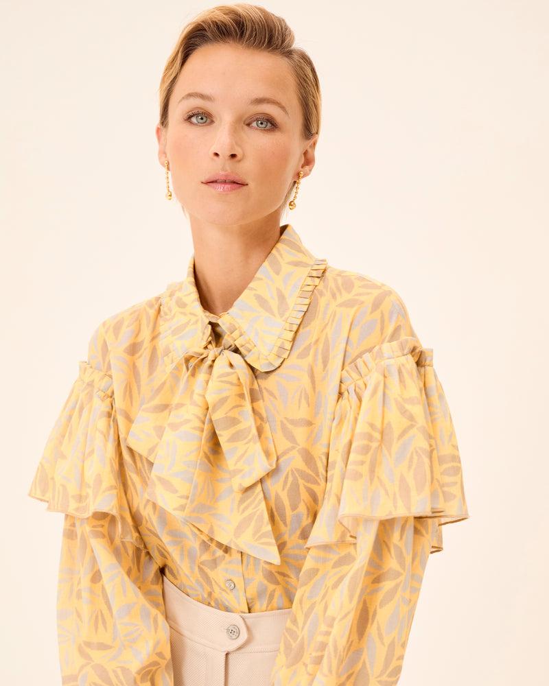 Dolores Promesas Blusa Dune Cuello Lazo