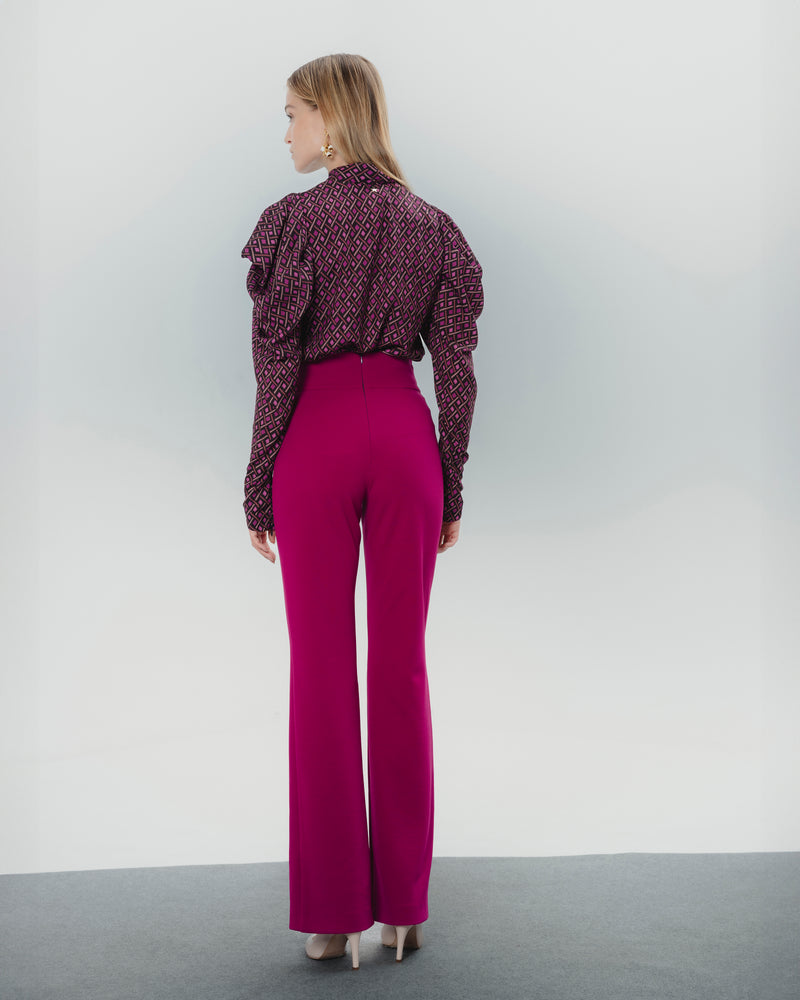 Dolores Promesas Blusa Estampada Con Lazo Elena