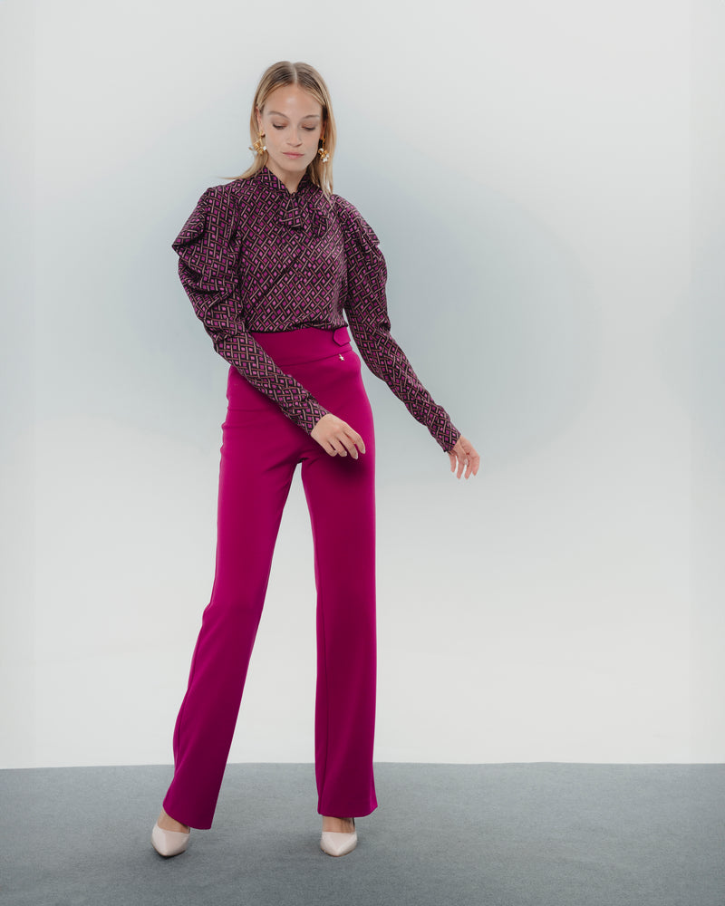 Dolores promesas Blusa estampada con lazo Elena