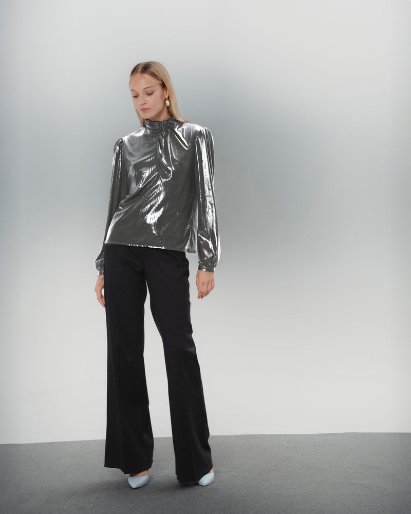 Dolores Promesas Blusa Plateada Emilia