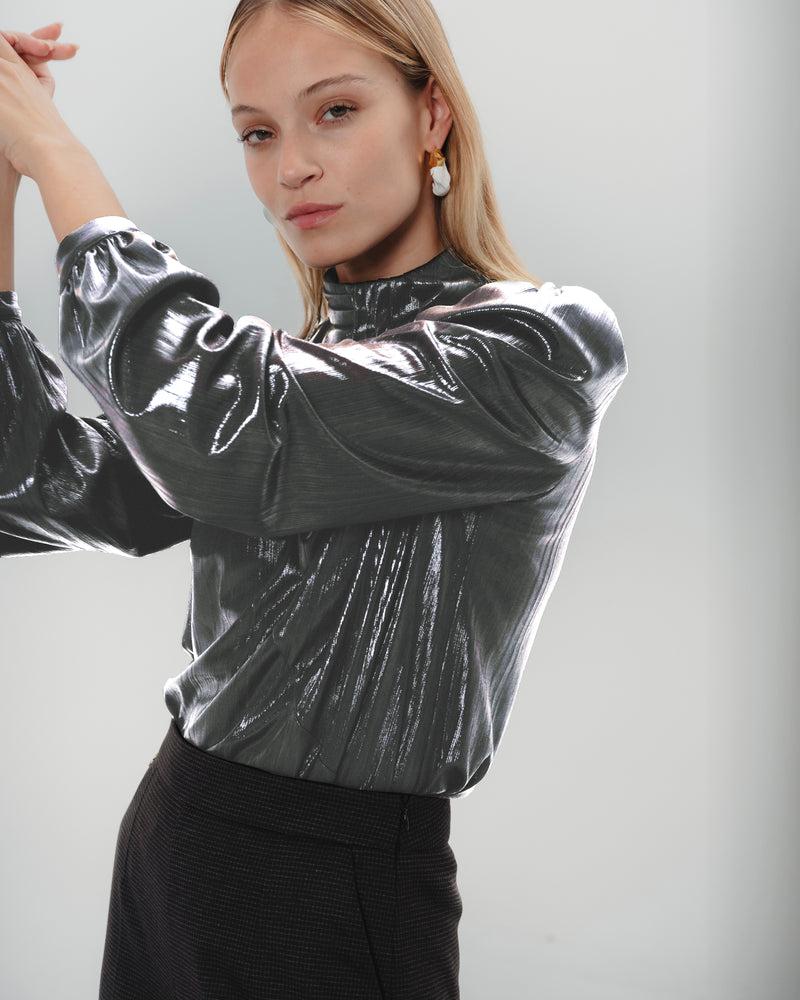 Dolores promesas Blusa plateada Emilia