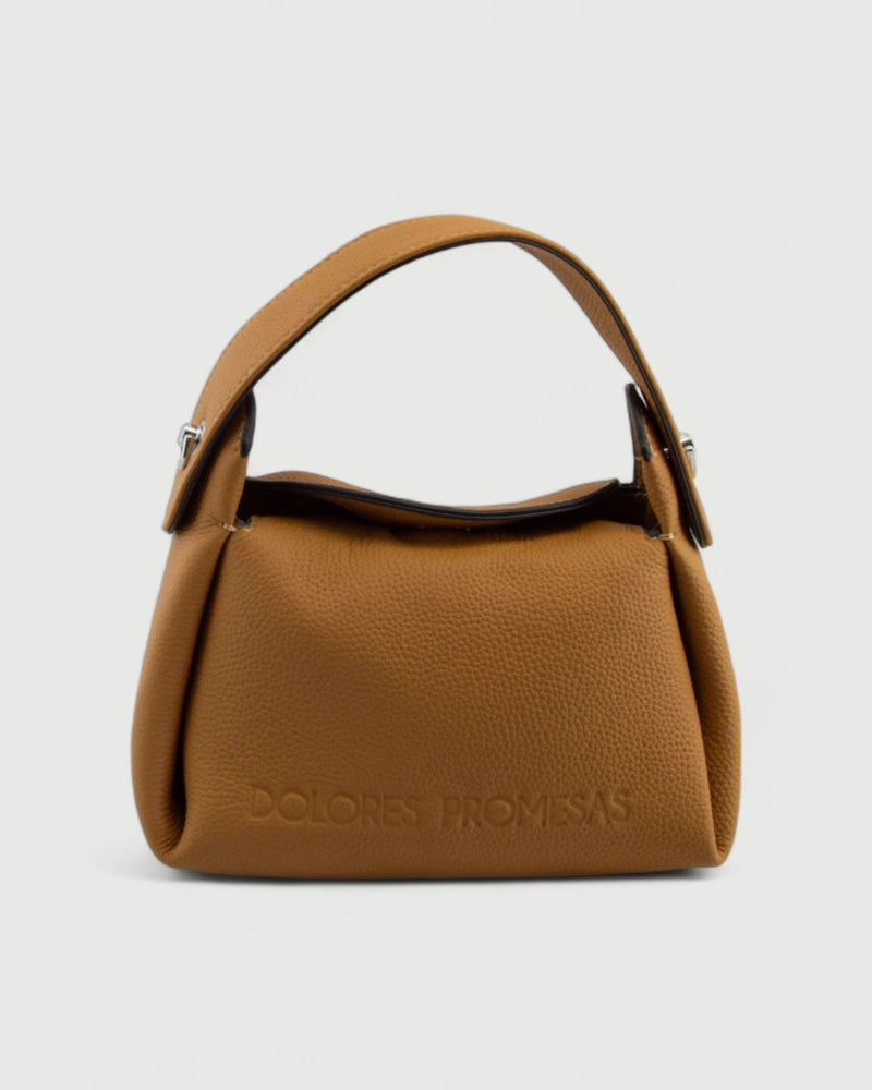 Dolores Promesas Bolso De Mano De Piel Vivaz Camel