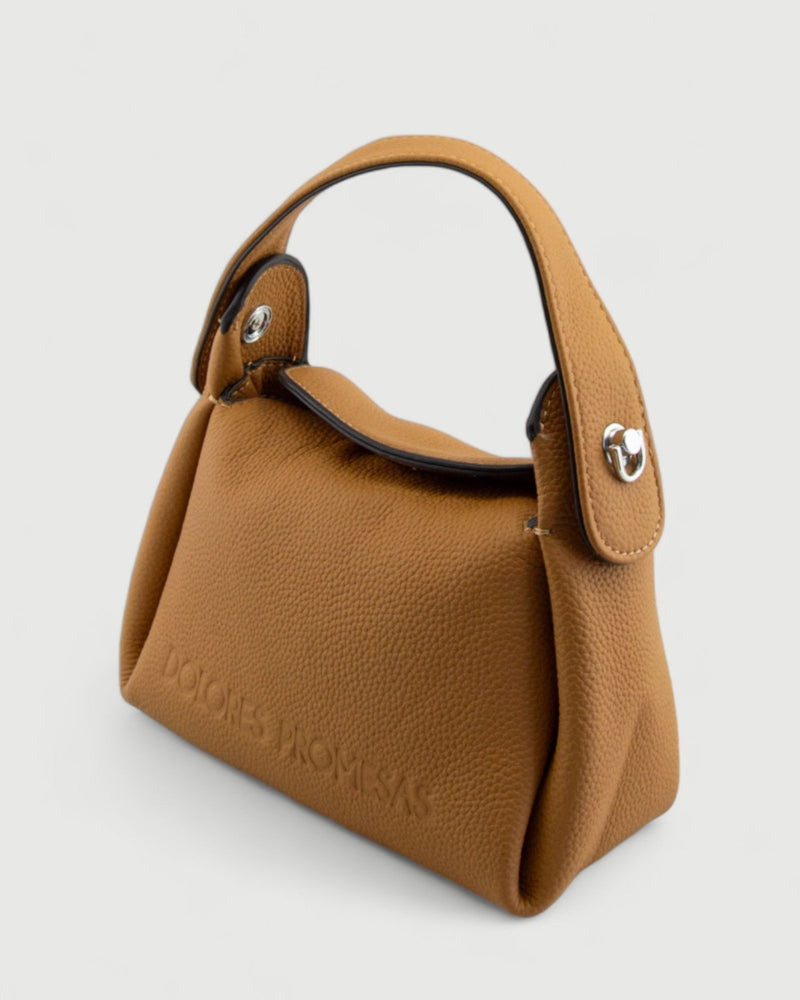 Dolores promesas Bolso de mano de Piel Vivaz Camel