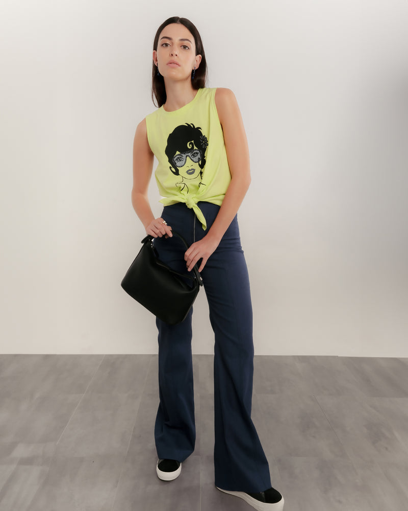 Dolores Promesas Bolso De Mano De Piel Vivaz Negro