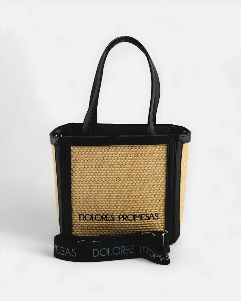 Dolores Promesas Bolso De Rafia Astuta Natural